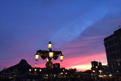 ディズニーの夕陽